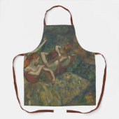 エドガー・デガスによる4人のダンサー、バレエファインアート エプロン (正面)