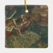 エドガー・デガスによる4人のダンサー、バレエファインアート セラミックオーナメント (正面)