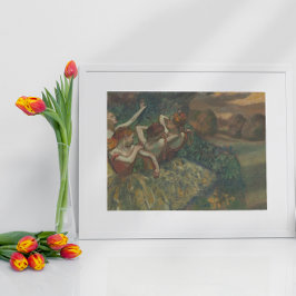 エドガー・デガスによる4人のダンサー、バレエファインアート ポスター