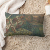 エドガー・デガスによる4人のダンサー、バレエファインアート ランバークッション (ブランケット)