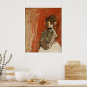 エドガー・デガスに腕を組むバレエダンサー ポスター (キッチン)