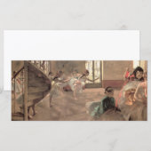 エドガー・デガスのリハーサル、ヴィンテージ・バレエ・アート (正面/裏面)