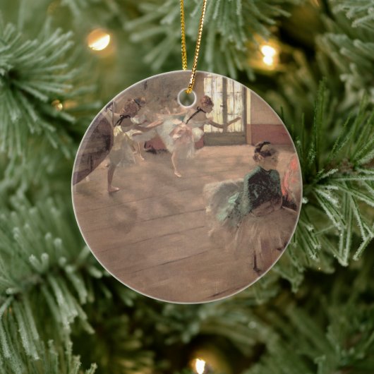 エドガー・デガスのリハーサル、ヴィンテージ・バレエ・アート セラミックオーナメント (ツリー)