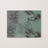 エドガー・デガスの二人のダンサー、ヴィンテージ・バレエ・アート ジグソーパズル (横)