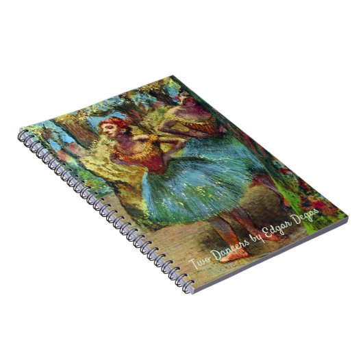 エドガー・デガスの二人のダンサー、ヴィンテージ・バレエ・アート ノートブック (右側)