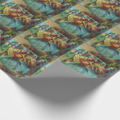 エドガー・デガスの二人のダンサー、ヴィンテージ・バレエ・アート ラッピングペーパー (角)