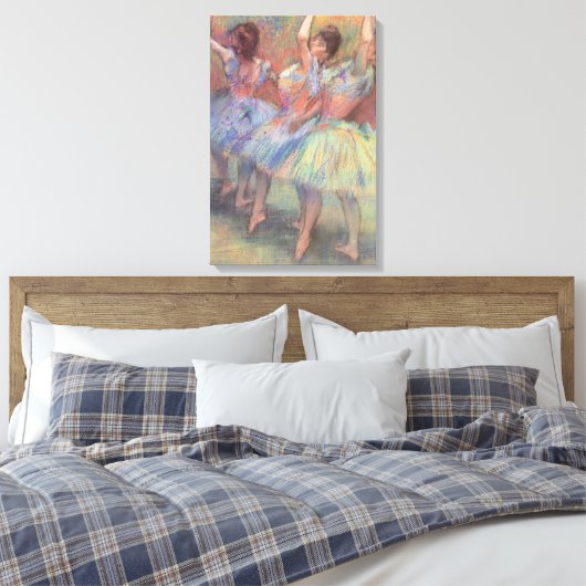 エドガー・デガスの3人のダンサー、ヴィンテージ・バレエ・アート キャンバスプリント (インサイチュ (寝室))