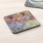 エドガー・デガスの3人のダンサー、ヴィンテージ・バレエ・アート コースター (左側)