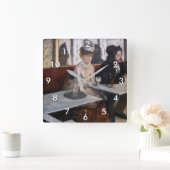 エドガー・デガスカフェ スクエア壁時計 (ホーム)