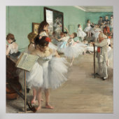 エドガー・デガスザダンス絵画クラスのプリント ポスター (正面)