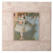 エドガー・デガスザ・スター・ダンサーとレース・トリム タイル (正面)