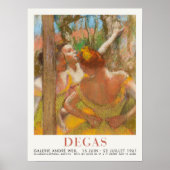 エドガー・デガスダンサーのアートワークバレエ運動エレガン ポスター (正面)