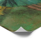 エドガー・デガスダンサーのピンクと緑の印象派 ポスター (角)