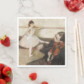 エドガー・デガスダンスのレッスン。ヴィンテージ印象派 スタンダードランチョンナプキン (インサイチュ)