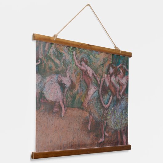 エドガー・デガスバレエのシーンバレリーナスアートウッドウォール 吊り下げ型タペストリー (傾斜あり)