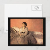 エドガー・デガスポートレート・オブ・エステル・ムソン・デ・ガス ポストカード (正面/裏面)