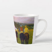 エドガー・デガスレースウマーズ・アット・ロンシャン カフェラテマグ (右)