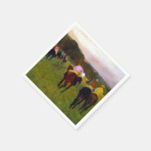 エドガー・デガスレースウマーズ・アット・ロンシャン スタンダードカクテルナプキン (角)