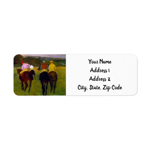 エドガー・デガスレースウマーズ・アット・ロンシャン ラベル (正面)