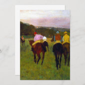 エドガー・デガスレースウマーズ・アット・ロンシャン 案内状 (正面/裏面)