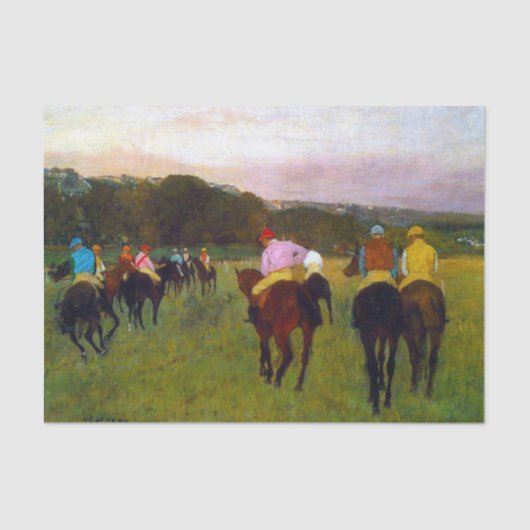 エドガー・デガスレースウマーズ・アット・ロンシャン 薄葉紙 (正面)