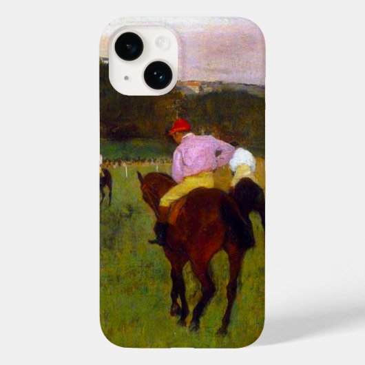 エドガー・デガスレースウマーズ・アット・ロンシャン Case-Mate iPhoneケース (裏面)