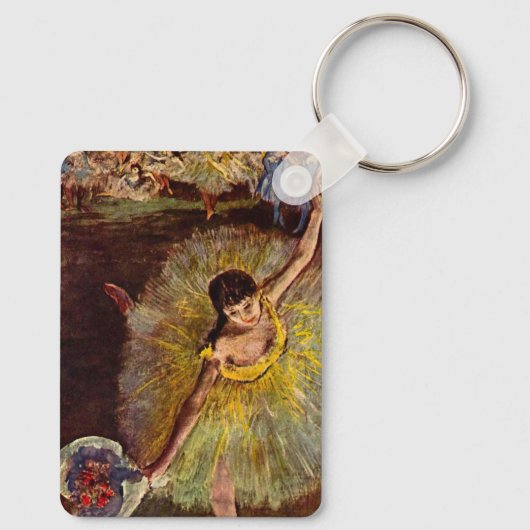 エドガー・デガスヴィンテージ・バレエによるアラベスクの終わり キーホルダー (裏面)