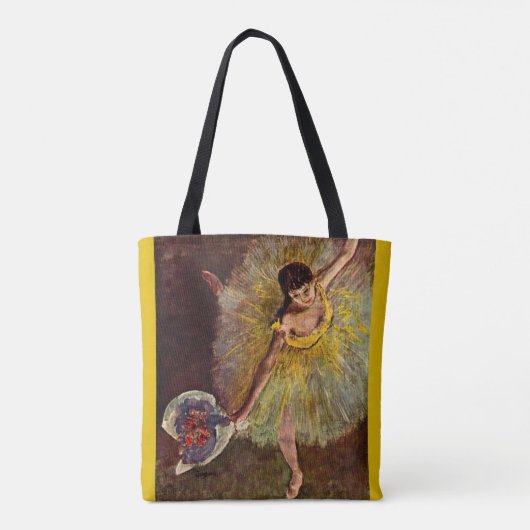 エドガー・デガスヴィンテージ・バレエによるアラベスクの終わり トートバッグ (裏面)