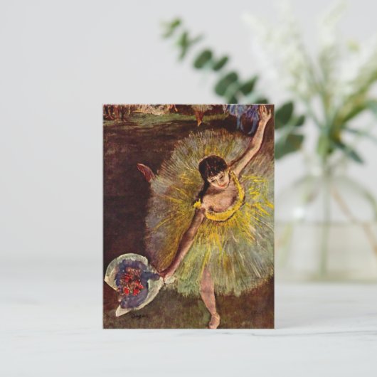 エドガー・デガスヴィンテージ・バレエによるアラベスクの終わり ポストカード (スタンド正面)