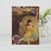 エドガー・デガスヴィンテージ・バレエによるアラベスクの終わり 招待状 (スタンド正面)