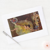 エドガー・デガスヴィンテージ・バレエによるアラベスクの終わり 長方形シール (封筒)