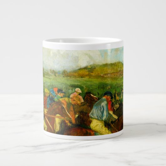 エドガー・デガス乗馬 ジャンボコーヒーマグカップ (正面)