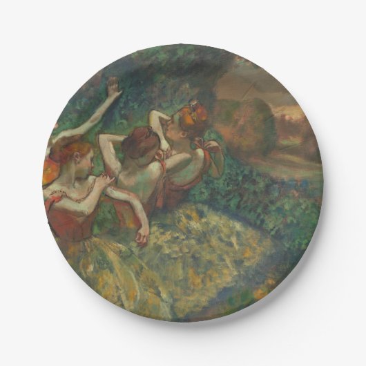 エドガー・デガス4人のダンサー印象派 ペーパープレート (正面)