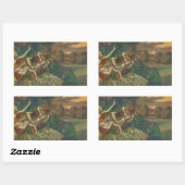 エドガー・デガス4人のダンサー印象派 長方形シール (シート)