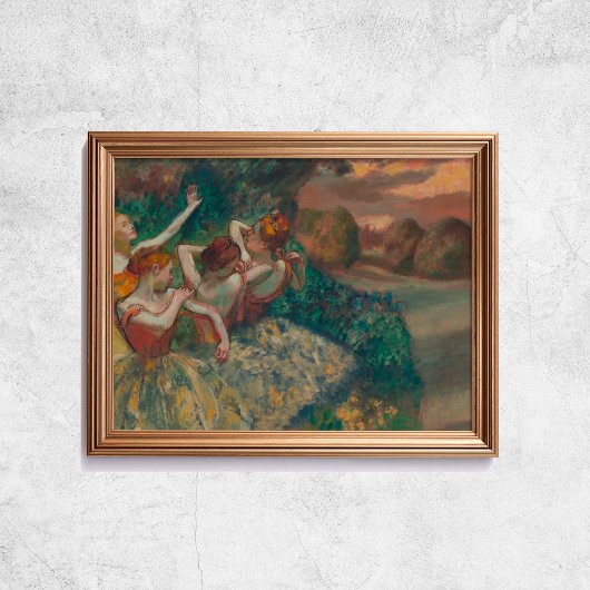 エドガー・デガス4人のダンサー旧名芸 ポスター