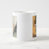 エドガー·デガス|お風呂の後,女性が首を干す ジャンボコーヒーマグカップ (正面)