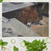 エドガー・デガス – カフェ キッチンタオル (折り畳み)