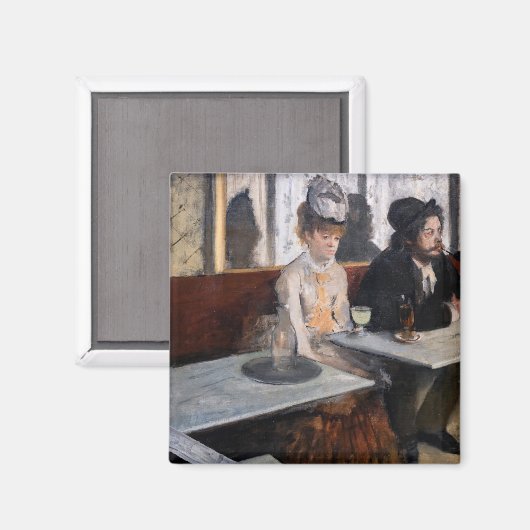 エドガー・デガス – カフェ マグネット (正面/裏面)