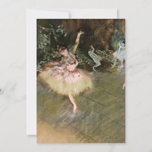 エドガー・デガス – ザ・スター1878 サンキューカード (正面)