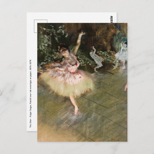 エドガー・デガス – ザ・スター1878 ポストカード (正面/裏面)