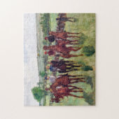 エドガー·デガス·ジョッキーズと競走馬 ジグソーパズル (縦)