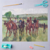 エドガー·デガス·ジョッキーズと競走馬 薄葉紙 (クラフト)