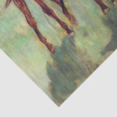 エドガー·デガス·ジョッキーズと競走馬 薄葉紙 (詳細)