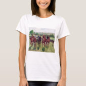 エドガー·デガス·ジョッキーズと競走馬 Tシャツ (正面)