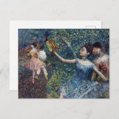 エドガー·デガス-ダンサーとタンバリン シーズンポストカード (正面/裏面)