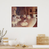 エドガー・デガス – ドレスリハーサルバレエステージ1873-74 ポスター (キッチン)