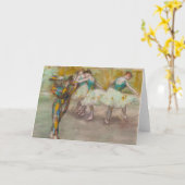 エドガー・デガス – ハーレクイン・ダンス カード (黄色い花)