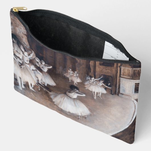 エドガー・デガス – バレエリハーサルステージ アクセサリーポーチ (見開き)