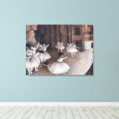 エドガー・デガス – バレエリハーサルステージ キャンバスプリント (インサイチュ (ウッドフロア))