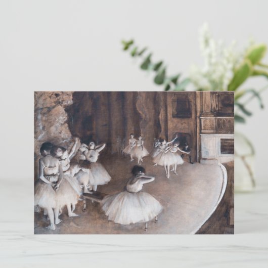 エドガー・デガス – バレエリハーサルステージ サンキューカード (スタンド正面)